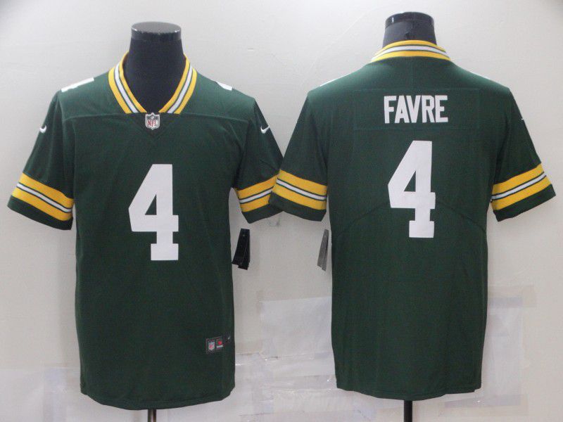 Men Green Bay Packers #4 Favre Green Nike Vapor Untouchable Limited 2021 NFL Jersey->boston red sox->MLB Jersey
